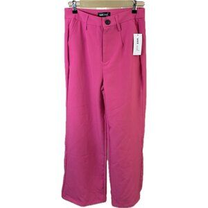 NWT Womens Wet Seal Pink  High Waisted Trouser Flare Pant  Size:  Medium